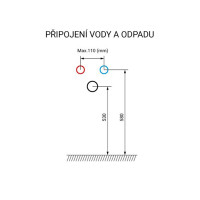 Koupelnová závěsná skříňka BINO s umyvadlem z litého mramoru 121 cm