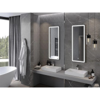 Obdélníkové zrcadlo MEXEN CORO 45x120 cm - s LED podsvícením a vyhříváním, 9817-045-120-611-70