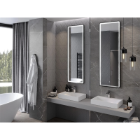 Obdélníkové zrcadlo MEXEN CORO 50x150 cm - s LED podsvícením a vyhříváním, 9817-050-150-611-70