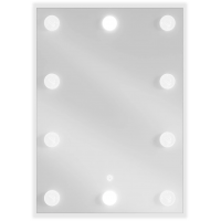 Obdélníkové zrcadlo MEXEN DONA 50x70 cm - s LED podsvícením a vyhříváním, 9818-050-070-611-00