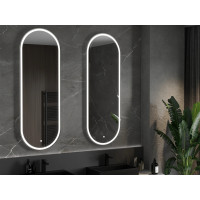 Oválné zrcadlo MEXEN BONO 55x155 cm - s LED podsvícením a vyhříváním, 9816-055-155-611-00