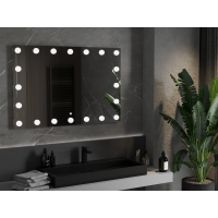 Obdélníkové zrcadlo MEXEN DONA 120x80 cm - s LED podsvícením a vyhříváním, 9818-120-080-611-00