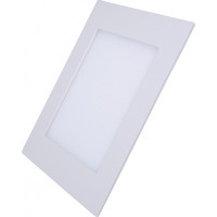 LED mini panel, podhledový, 6W, 400lm, 3000K, tenký, čtvercový, bílý