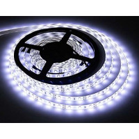 LED světelný pás s testrem, 5m, sada s 12V adaptérem, 4,8W/m, IP20, studená bílá