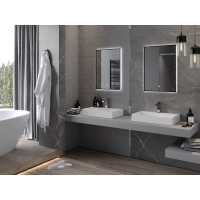 Obdélníkové zrcadlo MEXEN ERMA 50x70 cm - s LED podsvícením a vyhříváním, 9814-050-070-611-70