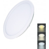 LED mini panel CCT, podhledový, 12W, 900lm, 3000K, 4000K, 6000K, kulatý