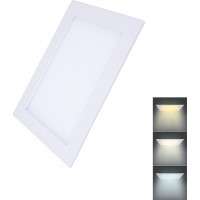 LED mini panel CCT, podhledový, 12W, 900lm, 3000K, 4000K, 6000K, čtvercový