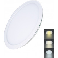 LED mini panel CCT, podhledový, 18W, 1530lm, 3000K, 4000K, 6000K, kulatý