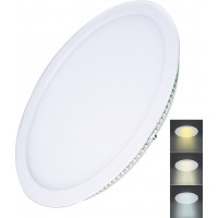 LED mini panel CCT, podhledový, 24W, 1800lm, 3000K, 4000K, 6000K, kulatý