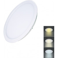 LED mini panel CCT, podhledový, 6W, 450lm, 3000K, 4000K, 6000K, kulatý
