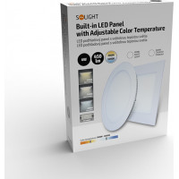 LED mini panel CCT, podhledový, 6W, 450lm, 3000K, 4000K, 6000K, kulatý