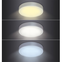 LED mini panel CCT, přisazený, 18W, 1530lm, 3000K, 4000K, 6000K, kulatý