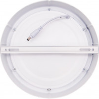 LED mini panel CCT, přisazený, 18W, 1530lm, 3000K, 4000K, 6000K, kulatý