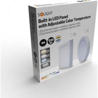 LED mini panel CCT, přisazený, 18W, 1530lm, 3000K, 4000K, 6000K, čtvercový