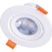 LED podhledové světlo bodové, 5W, 400lm, 3000K, kulaté, bílé