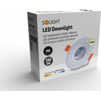 LED podhledové světlo bodové, 9W, 720lm, 4000K, kulaté, bílé