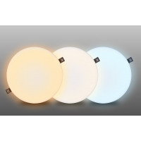 LED podhledové svítidlo CCT, IP44, 20W, 1800lm, 3000K, 4000K, 6000K, kulatý