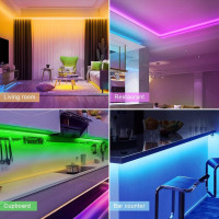 Wifi SmartLED světelný pás, RGB, 5m, sada s adaptérem a dálkovým ovladačem