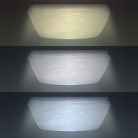 LED stropní světlo Star, čtvercové, 24W,1440lm, dálkové ovládání, 37cm