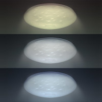 LED stropní světlo Star, kulaté, 24W, 2400lm, dálkové ovládání, 37cm
