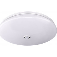 LED stropní světlo PLAIN s PIR sensorem, 18W, 1260lm, 3000K, kulaté, 33cm