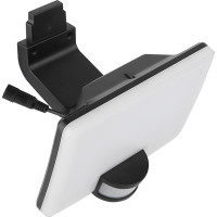 LED solární osvětlení se senzorem, 11W, 1200lm, Li-on, černá