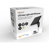 LED solární osvětlení se senzorem, 11W, 1200lm, Li-on, černá