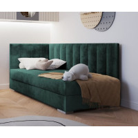 Čalouněná postel COIMBRA III - 200x90 cm - zelená