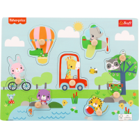 TREFL Dřevěná vkládačka Fisher Price Zvířátka