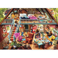 RAVENSBURGER Puzzle Přistižena! (Mášenka a tři medvědi) 1000 dílků