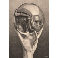 CLEMENTONI Puzzle Novo Art Series: Ruka s reflexní koulí 1000 dílků