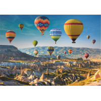 TREFL Puzzle s třídičem 2v1 Balóny nad Kapadokií 1000 dílků