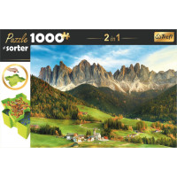 TREFL Puzzle s třídičem 2v1 Dolomity, Itálie 1000 dílků