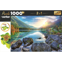 TREFL Puzzle s třídičem 2v1 Jezero Hintersee, Německo 1000 dílků