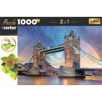 TREFL Puzzle s třídičem 2v1 Tower Bridge, Londýn 1000 dílků