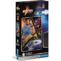CLEMENTONI Puzzle Star Trek: Kirk a Spock 500 dílků