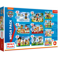 TREFL Puzzle Tlapková patrola MEGA PACK 10v1