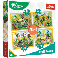 Puzzle Treflíci: Společné chvíle 4v1 (35,48,54,70 dílků)