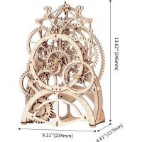 ROBOTIME Rokr 3D dřevěné puzzle Kyvadlové hodiny 166 dílků