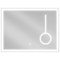 Obdélníkové zrcadlo MEXEN KALA 80x60 cm - s LED podsvícením, zvětšovací lupou a vyhříváním, 9820-080-060-611-00