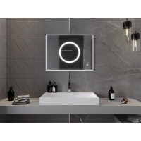 Obdélníkové zrcadlo MEXEN KOGA 80x60 cm - s LED podsvícením a vyhříváním, 9821-080-060-611-00