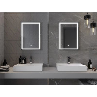 Obdélníkové zrcadlo MEXEN MIKO 50x70 cm - s LED podsvícením a vyhříváním, 9819-050-070-611-00