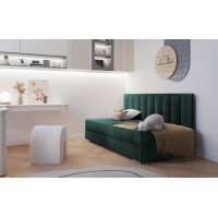 Čalouněná postel COIMBRA II - 200x90 cm - zelená