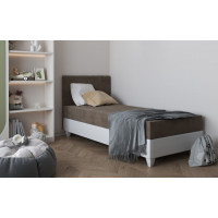 Čalouněná postel LAGOS I - 200x90 cm - hnědá