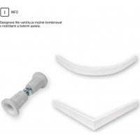 Čtvercová sprchová vanička - litý mramor