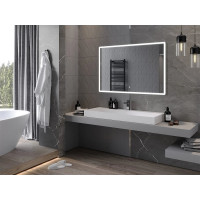 Obdélníkové zrcadlo MEXEN NAVIA 120x80 cm - s LED podsvícením a vyhříváním, 9803-120-080-611-00