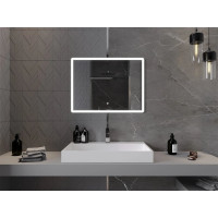 Obdélníkové zrcadlo MEXEN NAVIA 80x60 cm - s LED podsvícením a vyhříváním, 9803-080-060-611-00