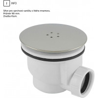 Čtvercová sprchová vanička - litý mramor