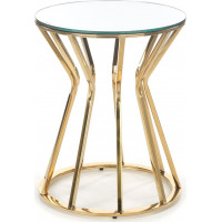 Konferenční stolek DARIO - sklo/zlatý