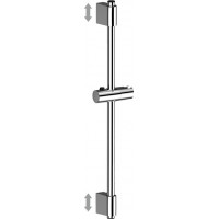 Sprchová nerezová tyč s držákem na ruční sprchu - 70 cm - chromovaná